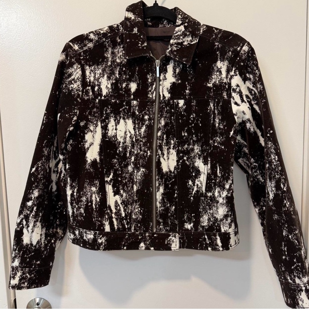 Zara Brown and White Jacket